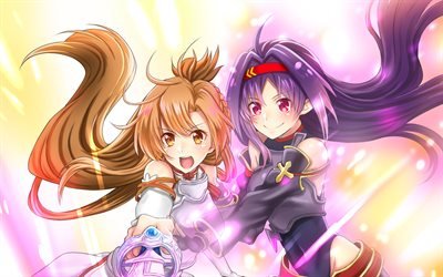 Yuuki Konno, Asuna Yuuki, SAO, anime di Sword Art Online Asuna, e Yuuki, Yuki Asuna, Konno Yuki