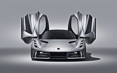 2020, Lotus Evija, &#201;lectrique Hypercar, ext&#233;rieur, vue de face, voitures &#233;lectriques, voitures de sport Lotus