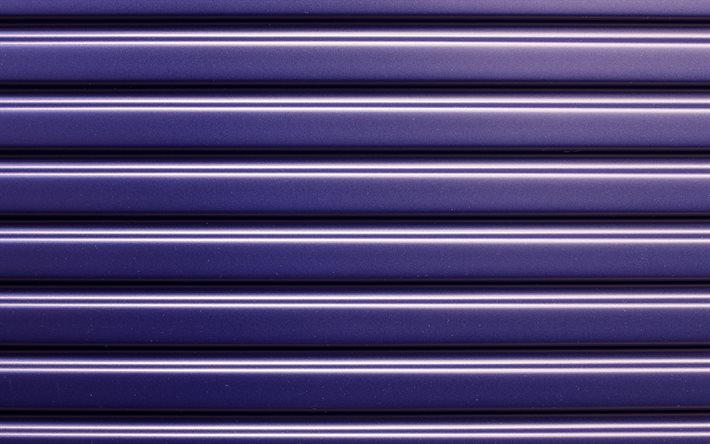 viola recinzione metallica, viola metallo, texture, viola impalcato in metallo pannelli, metallo, sfondo, linee di texture