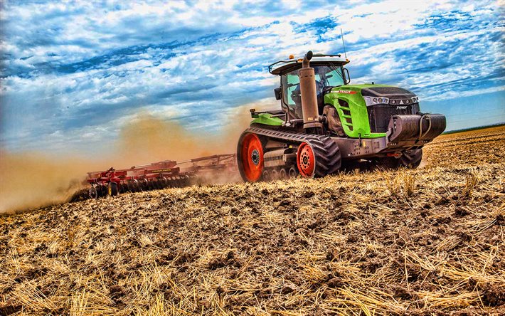 Fendt 1100 MT, HDR, 2020 tractors, plowing field, agricultural machinery, tractor in the field, agriculture, Fendt