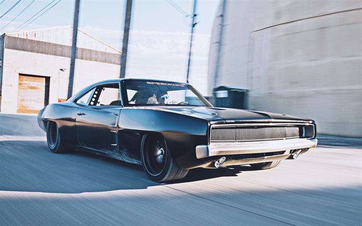 SpeedKore Hellacious, tuning, muscle car, 2021 auto, low rider, auto retr&#242;, 1968 Dodge Charger, auto americane, Dodge