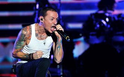 Chester Bennington, Linkin Park, vocalist, rock, concert, American singer