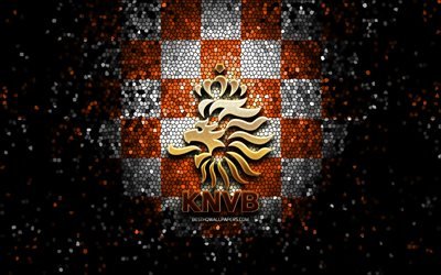 ダウンロード画像 オランダのサッカーチーム, キラキラロゴ, 欧州 