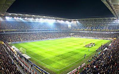Fenerbahce Stade, match, Stade Sukru Saracoglu, le football, le plein stade, football, Istanbul, Turquie, turc stades