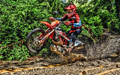 KTM 690 Enduro R, motocross, HDR, extreme, 2019 bikes, bike in mud, superbikes, KTM, 2019 KTM 690 Enduro R