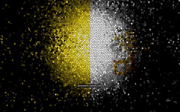 ダウンロード画像 バチカン市国 モザイクアート ヨーロッパ諸国 バチカン市国の国旗 国のシンボル バチカンの旗 アートワーク ヨーロッパ フリー のピクチャを無料デスクトップの壁紙