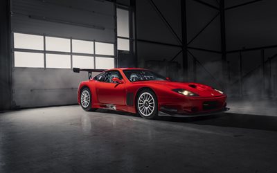 フェラーリ 575 GTC ストラデール, 2003, 赤いスポーツクーペ, レッド 575 GTC ストラデール, イタリアのスポーツカー, フェラーリ
