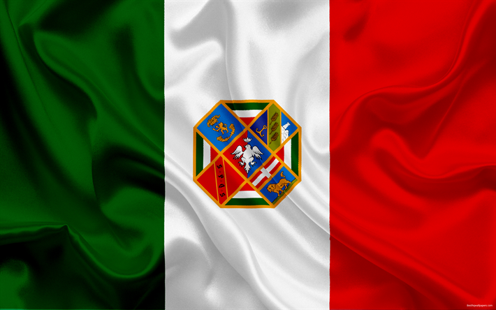 Lazio Coat of Arms, administrative area, Italy, Italian flag, national symbols, Lazio, flag of Italy
