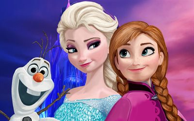 Frozen 2, 2019, Elsa, Anna, Olaf, los ciervos, las nuevas historietas