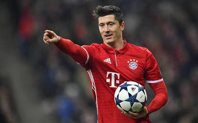 Robert Lewandowski, 4k, le Bayern Munich, Bundesliga, de balle, de soccer, de footballers
