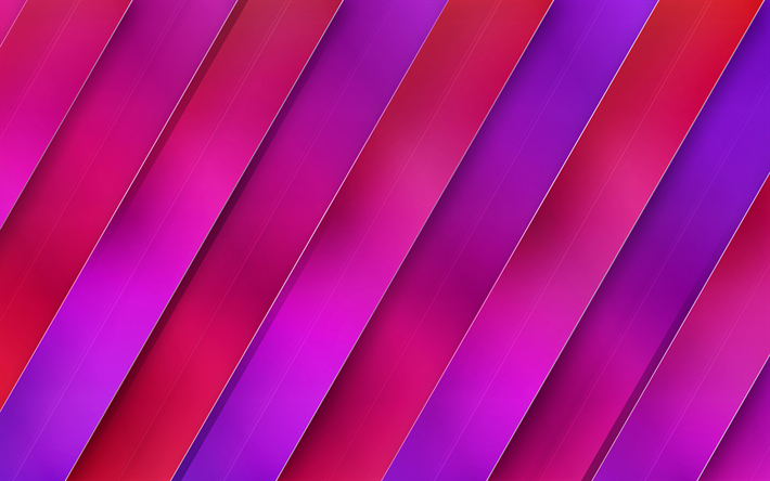紫のストライプ, 4k, ライン, 創造, 美術, 抽象物