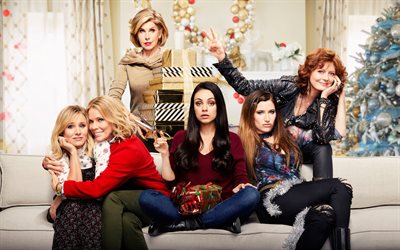 Un Brutto Mamme Natale, 4k, 2017 film, thriller, Kristen Bell, Cheryl Hines, Christine Baranski, Mila Kunis, Susan Sarandon, Kathryn Hahn