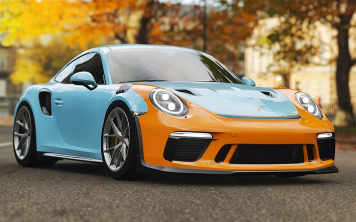 Porsche 911 GT3, tuning, voitures de sport, la rue, les voitures allemandes, Porsche