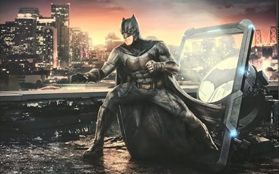 Batman, 2017 film, konst, superhj&#228;lte, Justice League