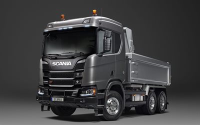 Scania R580 XT, 4k, 2017 truck, Scania R580, 6x4, tipper, trucks, Scania