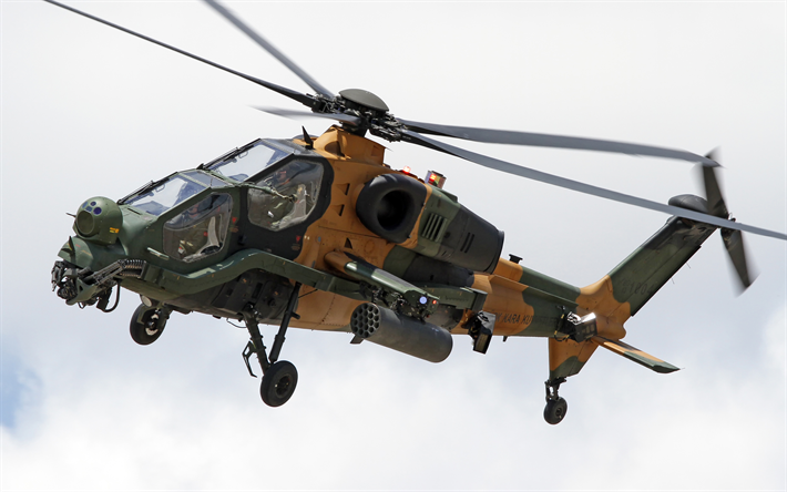 TAI T-129, Attack helikopter, Turkiska Flygvapnet, Med, AW729, milit&#228;r helikopter, milit&#228;r luftfart, Turkiska Arm&#233;n, Turkiska Aerospace Industries