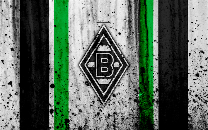 Download Wallpapers Fc Borussia Monchengladbach 4k Logo Bundesliga Stone Texture Germany Borussia Monchengladbach Soccer Football Club Borussia Monchengladbach Fc For Desktop Free Pictures For Desktop Free