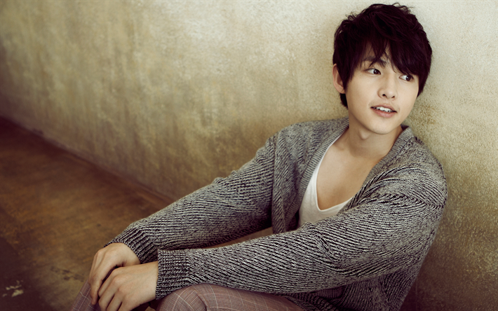 Song Joong Ki, Sul-coreano ator, retrato, 4k, jovens estrelas, Coreia Do Sul