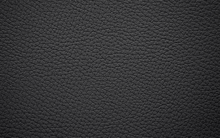 Download Wallpapers Leather Black Leather Texture 4k Black