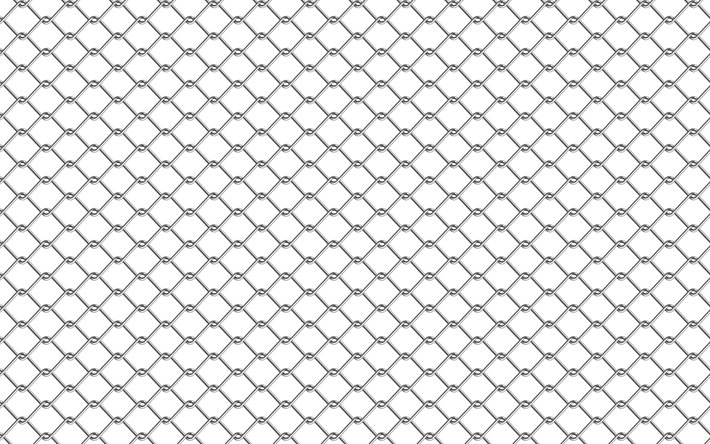 maglia di metallo su sfondo bianco, rete metallica tessitura, maglia del filo di trama, rete metallica sfondo, texture griglia