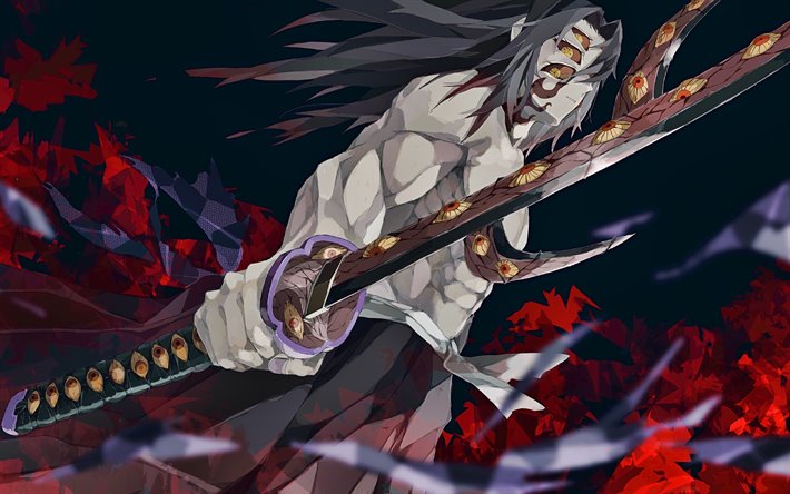 Download Wallpapers Kokushibou 4k Demon Hunter Antagonist Kimetsu No Yaiba Demon Slayer Manga Demon Slayers For Desktop Free Pictures For Desktop Free