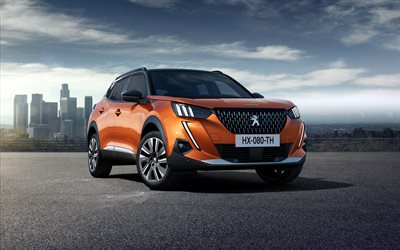 Peugeot 2008 GT, 4k, crossovers, 2020 coches, tuning, 2020 Peugeot 2008, los coches franceses, Peugeot