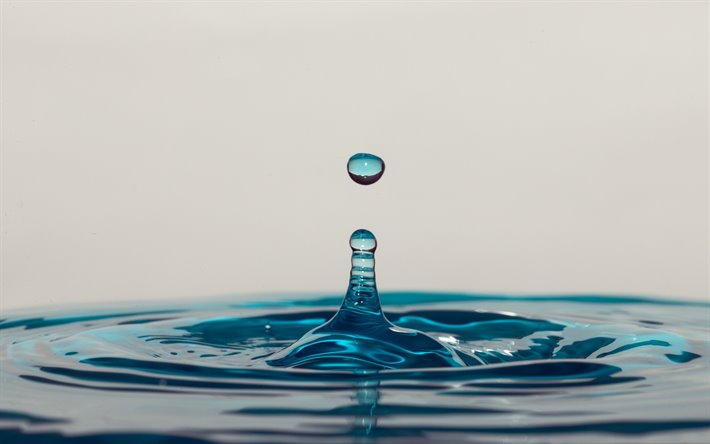 gota de agua, de los conceptos del agua, las gotas cayendo, guardar agua de conceptos