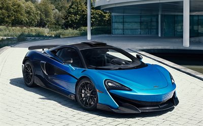 2019, McLaren 600LT, Comet Fade, MSO, blue supercar, tuning 600LT, new blue 600LT, British sports cars, McLaren