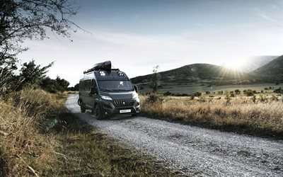 Peugeot Boxer 4x4-Konceptet, 4k, vans, 2019 bussar, minibusб 2019 Peugeot Boxer, Peugeot