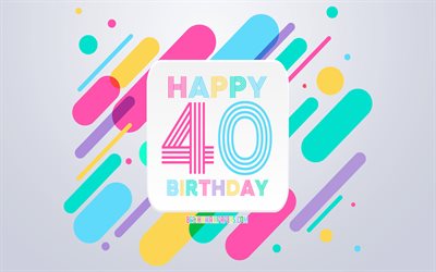 40 Years Anniversary, Anniversary Background with gift boxes, Happy 40 Years Anniversary, gift boxes, 40th Anniversary sign, Happy Anniversary Background