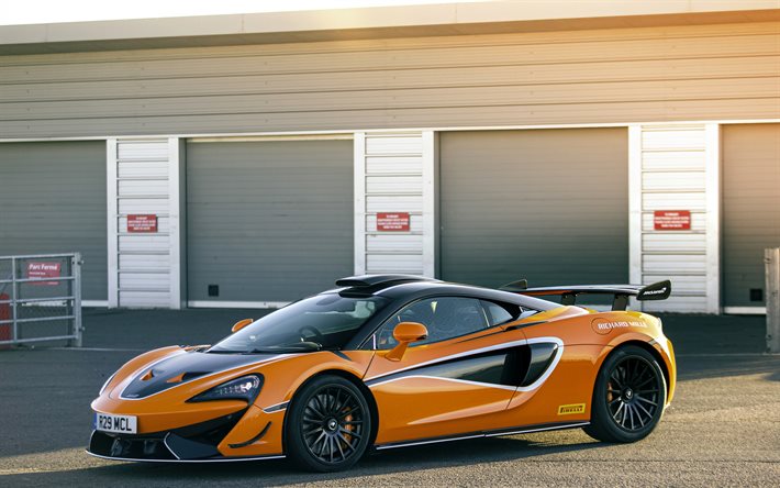 McLaren 620R, 2020, vista dianteira, supercarro laranja, nova laranja 620R, McLaren