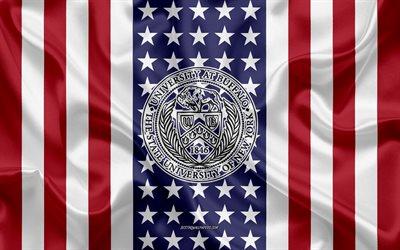 University at Buffalo Emblem, American Flag, University at Buffalo logo, Buffalo, New York, USA, University at Buffalo