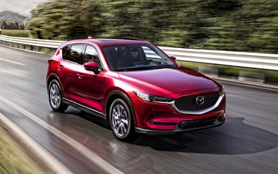 2021, Mazda CX-5, front view, exterior, new red CX-5, Japanese cars, Mazda