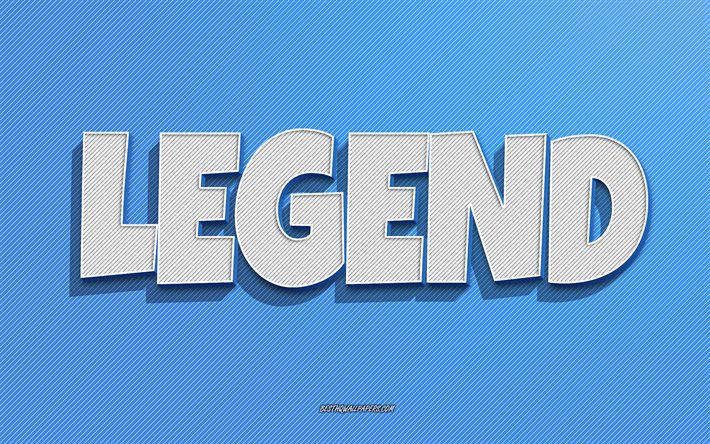 Legend, blue lines background, wallpapers with names, Legend name, male names, Legend greeting card, line art, picture with Legend name