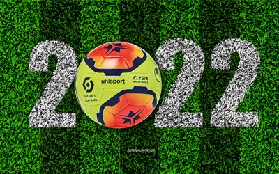 Ligue 1 2022, Yeni Yıl 2022, Uhlsport Elysia Uber Eats, futbol sahası, Ligue 1 2022 resmi top, 2022 konseptleri, Yeni Yılınız Kutlu Olsun 2022, futbol, Ligue 1, Fransa