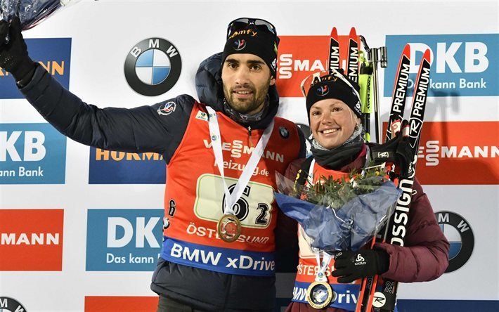 skidskytte, Martin Fourcade, Marie Dorin-Habert, vintersport, vinter, &#214;stersund