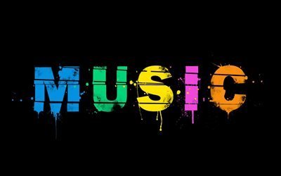 music, colorful characters, grunge music