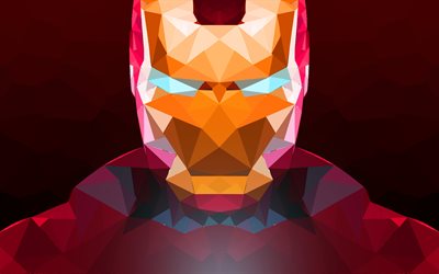 Iron Man, mosaik, konst, superhj&#228;lte, Marvel, kreativa
