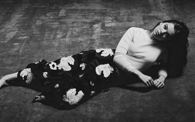 Hailee Steinfeld, Hollywood, monochrome, amercan chanteur, beaut&#233;