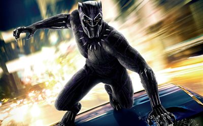Black Panther, art, 2018 movie, poster, superheroes