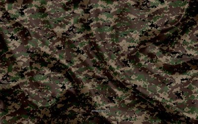 camuflaje verde, textura de seda, el tejido, la textura, el camuflaje, el uniforme militar, la OTAN, el verano de camuflaje