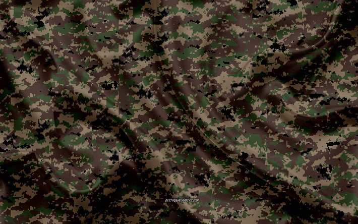 camuflaje verde, textura de seda, el tejido, la textura, el camuflaje, el uniforme militar, la OTAN, el verano de camuflaje