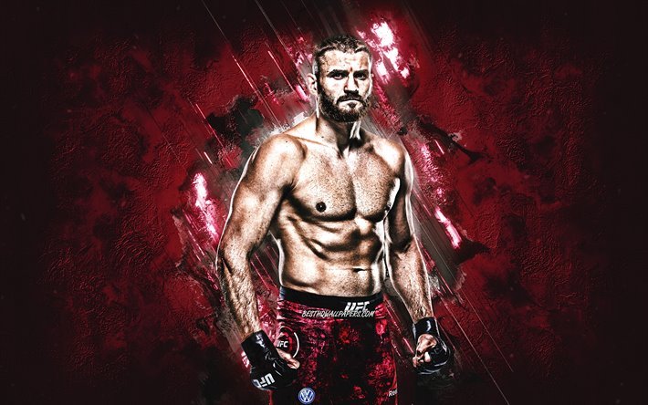 Jan Blachowicz, polonais combattant de MMA, le portrait, la pierre pourpre fond, etats-unis, l&#39;Ultimate Fighting Championship