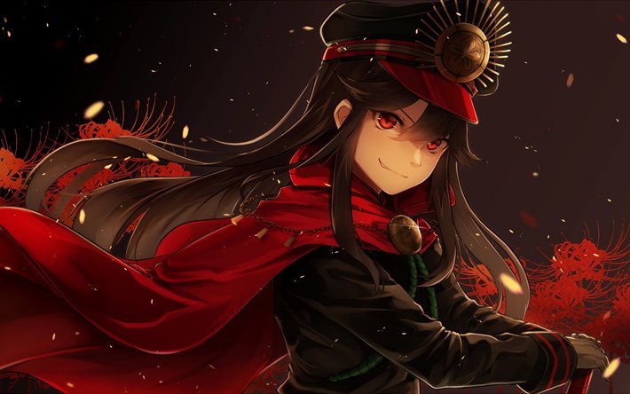 Fate Grand Order, Oda Nobunaga, portrait, anime characters, japanese manga