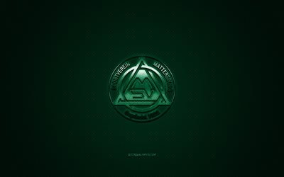 SV Mattersburg, Austrian football club, Austrian Bundesliga, green logo, green carbon fiber background, football, Mattersburg, Austria, SV Mattersburg logo