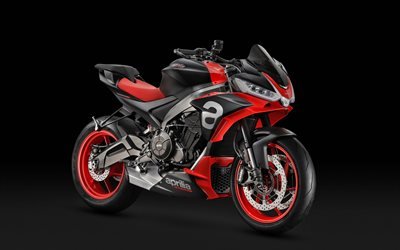 Aprilia Tuono 660, 2019, sports bike, new red Tuono 660, exterior, italian motorcycles, Aprilia