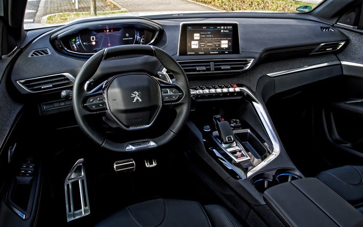 Download Wallpapers Peugeot 3008 2020 Interior Inside View