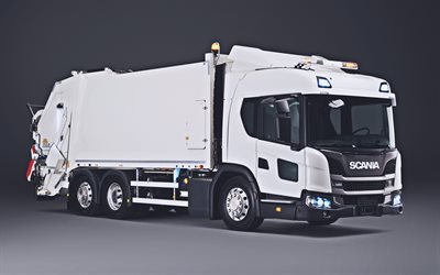 Scania L320, 4k, camiones de basura, 2019 camiones, LKW, de la serie L, el transporte de carga, 2019 Scania L320, camiones, Scania