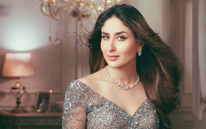 Download Wallpapers Kareena Kapoor Portrait Makeup Indian Actress Beautiful Woman Bollywood 