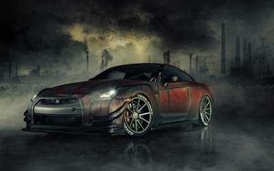 Nissan GT-R, Zombie Killer, tuning, R35, supercars, Nissan